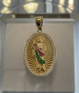 14kt Gold San Judas Pendant