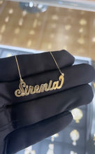 Load image into Gallery viewer, Custom 14kt Gold Name Pendant